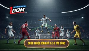 Chiến thuật bóng đá 3-5-2 tấn công